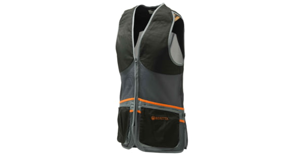 Image of Beretta Full Mesh Shooting Vest, Black &amp; Grey, Extra Small, GT671T15530903XS