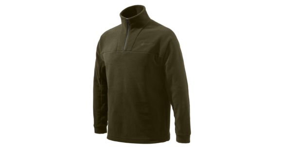 Image of Beretta Half Zip Fleece, Chocolate, Small, P3311T1434081CS