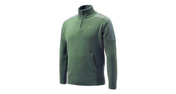 Image of Beretta Half Zip Sweater, Green, Medium, PU431T11940715M