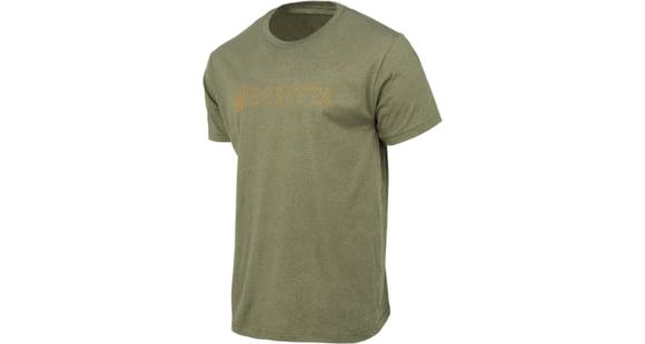 Image of Beretta Hardlines T-Shirt - Men's, Short Sleeve, Heather Mil Green, Large, TS219T189007AUL