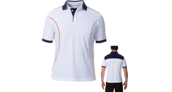 Image of Beretta Men's Pro Polo Shirt, White, Medium MT2571020140M