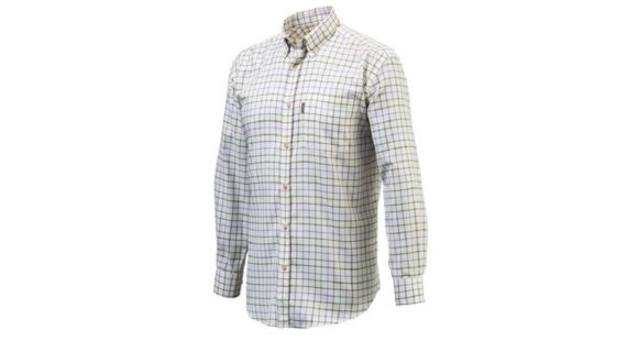 Image of Beretta Mens Button Down Shirt,White Prune Amethyst Check,S LU321T0754012HS