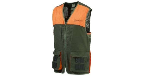 Image of Beretta Mens Cartridge Vest,Green/Orange,M GU411T0383077WM