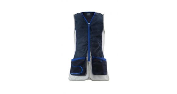 Image of Beretta Mens DT11 Shooting Vest, Blue And Silver, 4XL GT01102113058SXXXXL