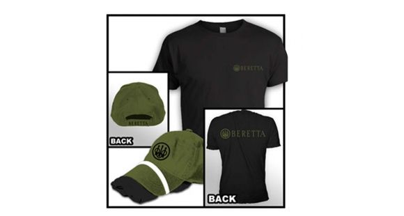 Image of Beretta Men"s Hat/T-Shirt Combo Roll Up, Black, 3XL TC01708500999XXXL