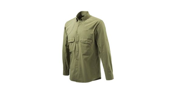 Image of Beretta Mens Quick Dry Shirt, Men's, Green, M, LU012T04400715M
