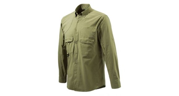 Image of Beretta Mens Quick Dry Shirt, Men's, Verde, M, LU011T04520745M