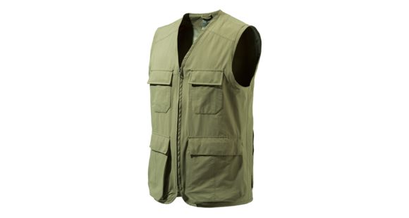 Image of Beretta Mens Quick Dry Vest w/Game Bag,Fir Green,Large GU322T0440070HL