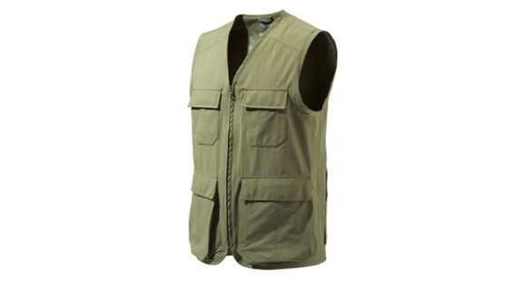 Image of Beretta Mens Quick Dry Vest w/Game Bag,Green,Large GU322T04400715L