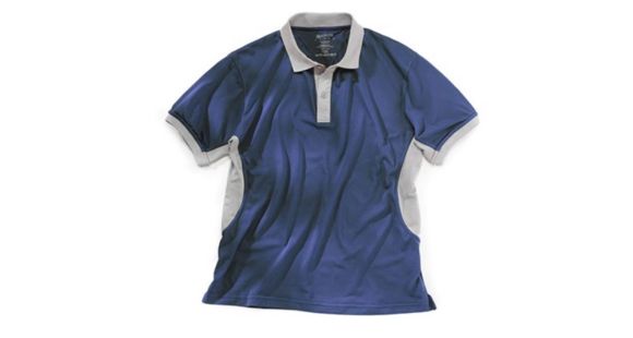 Image of Beretta Mens Silver Pigeon Performance Polo Shirt,Blue/Silver,Medium MP031T0473058SM