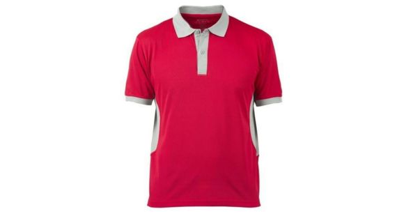 Image of Beretta Mens Silver Pigeon Performance Polo Shirt,Red/Silver,Large MP031T0473034VL