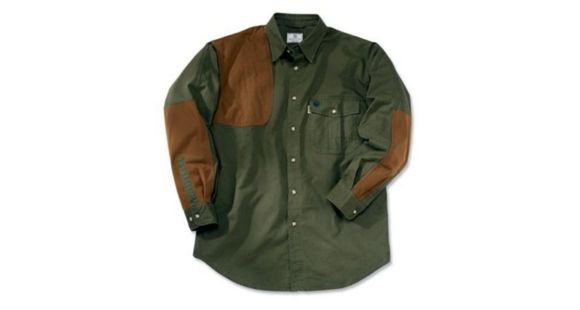 Image of Beretta Men"s Upland Canvas Overlay Shooting Shirt,Green/Brown,3XL LU24769875XXXL