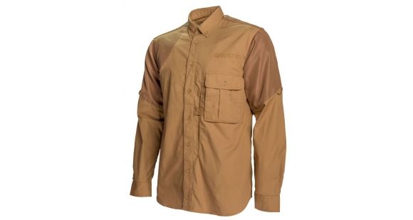 Image of Beretta Mens Upland Front Load Shirt,Light Brown,Brown,M LU611T11840871M