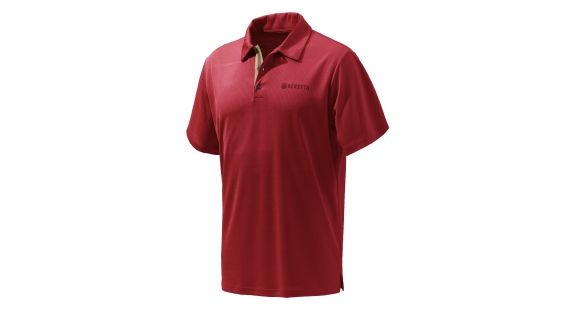 Image of Beretta Men's US Tech Polo Shirt, Tango Red, Small, MT231T13220321S