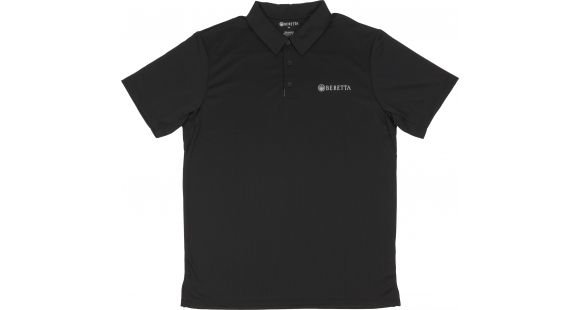 Image of Beretta Men's US Tech Short Sleeved Polo T-Shirt, Black, Extra Large MT231T13220951XL