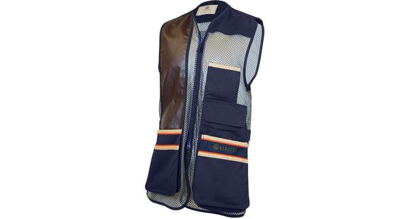 Image of Beretta Mens US Two Tone Shooting Vest, Blue Total Eclipse, XL GT571021130504XL