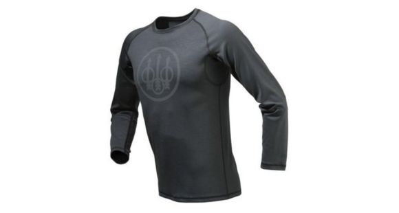 Image of Beretta Mens X Warm Long Sleeve Merino T Shirt,Dark Grey,L IM081T06580924L