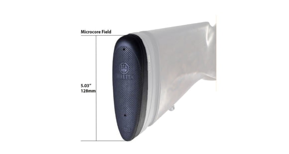 Image of Beretta Micro-Core Recoil Pad - Field, 25mm, Black, E73028