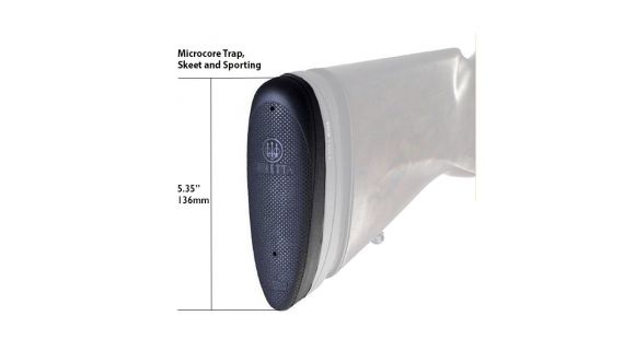 Image of Beretta Micro-Core Competition Recoil Pad - Trap, 28mm/1.11in, Black, E73030