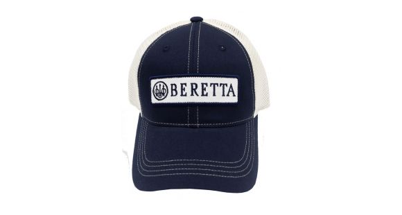 Image of Beretta Patch Trucker Hat, Blue Navy &amp; White, BC062016600543
