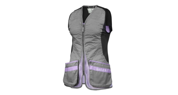 Image of Beretta Silver Pigeon Evo Shooting Vest - Women's, Grey &amp; Lavender, 2XL, GT791T155309OHXXL
