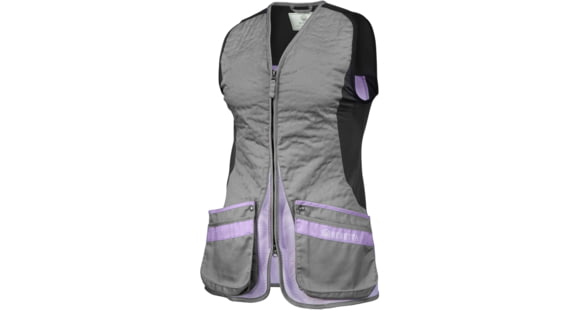 Image of Beretta Silver Pigeon Evo Shooting Vest - Women's, Grey &amp; Lavender, 3XL, GT791T155309OHXXXL