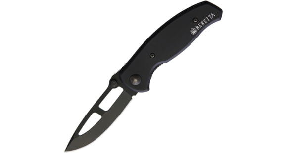 Image of Beretta Airlight 3 Small Folding Knife, 2.5in, Black AUS8, Black Aluminum Handle, JK005A01