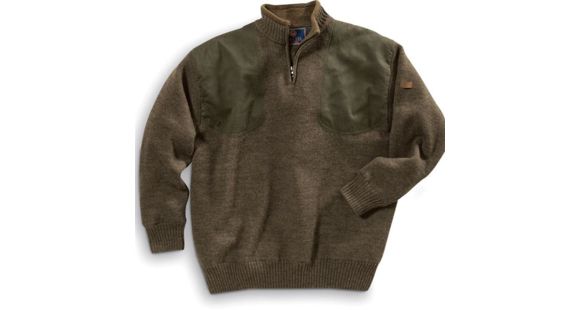 Image of Beretta Sweater Wind Barrier Lining, Short Zip, Brown, Medium PU34701986M