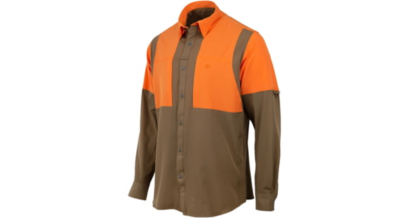 Image of Beretta TKAD Flex Shirt - Men's, Long Sleeve, Tobacco And Blaze Orange, 2XL, LU931T23340850XXL