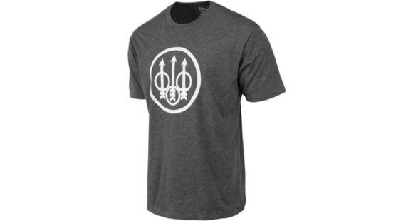 Image of Beretta Trident Logo T-Shirt - Men's, Short Sleeve, Heather Charcoal, 3XL, TS228T1890089UXXXL