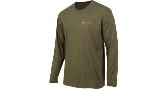 Image of Beretta Wing Drop T-Shirt - Men's, Long Sleeve, Heather Mil Green, Extra Large, TS231T189007AUXL