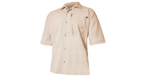 Image of Blackhawk Casual Short Sleeve Shirt, Brown Plaid, Extra Large