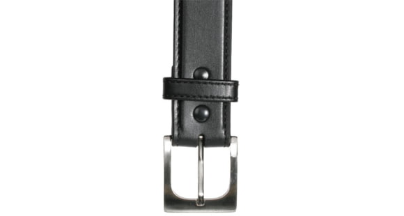 Image of BlackHawk 4113 CQC Pistol Belt, Black, 30in waist, Plain Finish, Brush Nickel Buckle 411330PBK