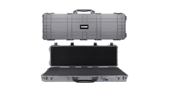 Image of BlackHawk 44in Waterproof Roller Hard Rifle Case w/Foam, Gray, BH00008-GRA