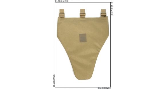 Image of BlackHawk Ballistic Groin Protector w/ Level IIIA Soft Armor - Coyote Tan
