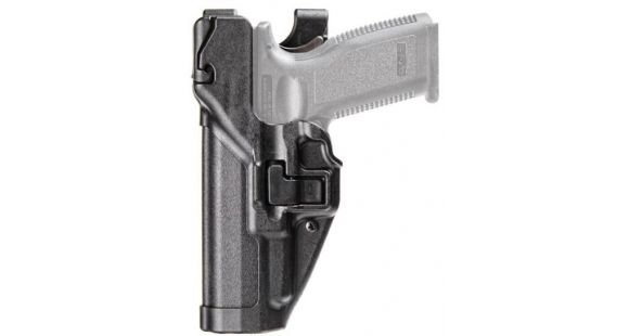 Image of BlackHawk SERPA Level 3 Auto Lock Duty Holsters, Springfield Armory XD/Springfield Armory XD-M, Left Hand, Plain, Black, 44H107PL-L