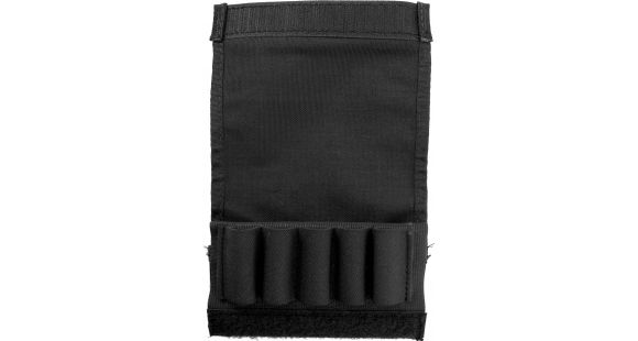Image of BlackHawk Butt Stock Shell Holder w/Flap, Black - Shotgun 74SH03BK