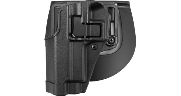 Image of BlackHawk CQC SERPA w/Beltloop &amp; Paddle Holsters, SIG Sauer P229/SIG Sauer P226/SIG Sauer P220/SIG Sauer P225/SIG Sauer P228/SIG Sauer P227, Left Hand, Matte, Black, 410506BK-L