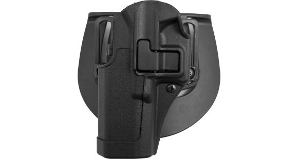 Image of BlackHawk CQC SERPA w/Beltloop &amp; Paddle Holsters, Glock 31/Glock 17/Glock 22, Left Hand, Matte, Black, 410500BK-L