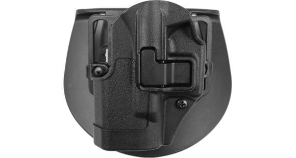 Image of BlackHawk CQC SERPA w/Beltloop &amp; Paddle Holsters, Glock 26/Glock 27/Glock 33, Left Hand, Matte, Black, 410501BK-L