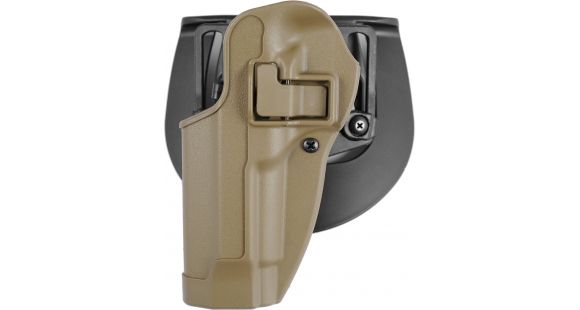 Image of BlackHawk CQC SERPA w/Beltloop &amp; Paddle Holsters, Beretta 92/Beretta 96, Left Hand, Matte, Coyote Tan, 410504CT-L