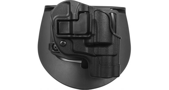 Image of BlackHawk CQC SERPA w/Belt Loop and Paddle Holsters, Right Hand, Black, 410520BK-R