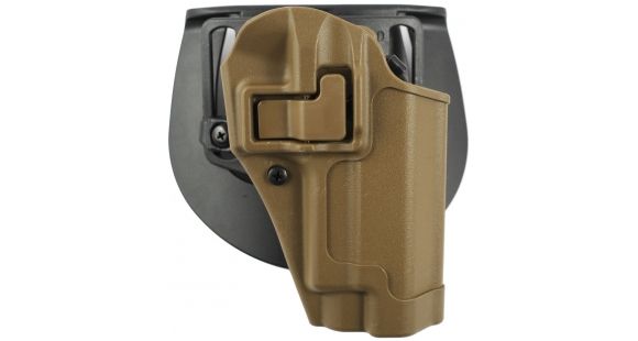 Image of BlackHawk CQC SERPA Holsters w/Belt Loop and Paddle, Glock 19/Glock 23/Glock 32/Glock 36, Right Hand, Matte, Coyote Tan, 410502CT-R