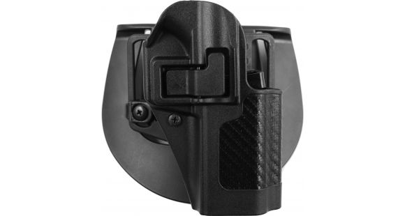 Image of BlackHawk SERPA CQC Belt Loop/Paddle Active Retention Holsters, Ruger SR9, Right Hand, Matte, Black, 410041BK-R