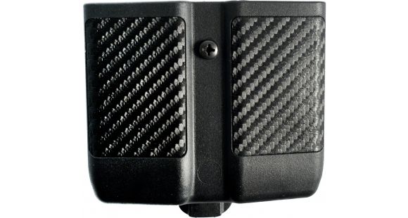 Image of BlackHawk Double Magazine Case, 9mm/.40 cal/.45 cal/10mm/.357 Sig, Carbon Fiber, Black ,Single Stack, 410510CBK