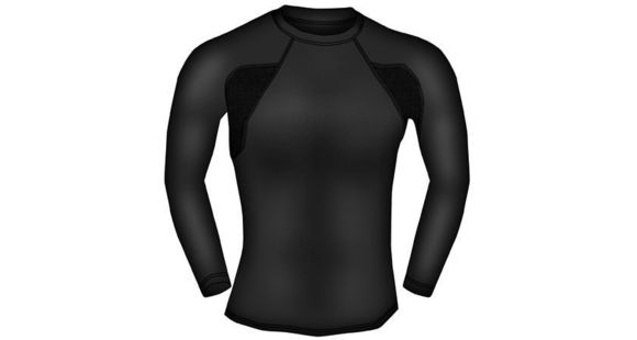 Image of Blackhawk Engineered Fit Mock Neck Shirt, Long Sleeve, Black, XLarge, 84BS04BK-XL
