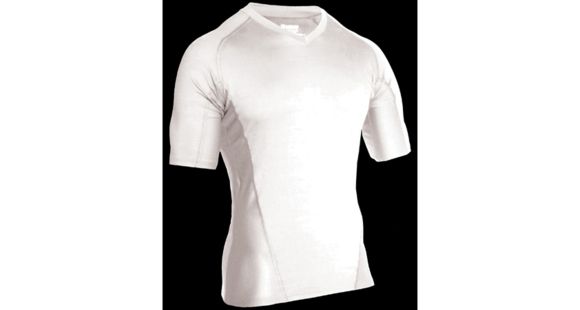 Image of Blackhawk Engineered Fit Shirt, Short Sleeve, Vneck, White, Small, 84BS03WH-SM
