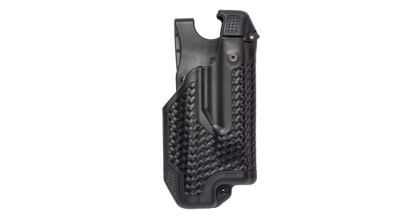 Image of BlackHawk Epoch Level 3 Light Bearing Duty Holsters, Glock 31/Glock 17/Glock 22, Left Hand, Basketweave, Black, 44E000BW-L