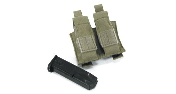 Image of BlackHawk Gen4 MOLLE System Double Pistol Mag Pouch, Olive Drab, 37CL10OD
