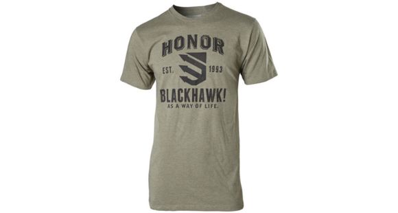 Image of BlackHawk HONOR T-Shirt Grey Flag, Olive, Medium, GT01OLMD